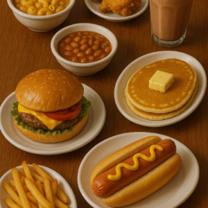 Diferentes platillos americanos