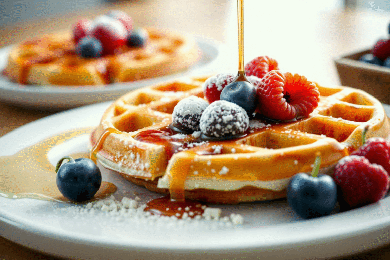 Desayuno. Receta fácil: Cómo hacer waffles deliciosos en casa