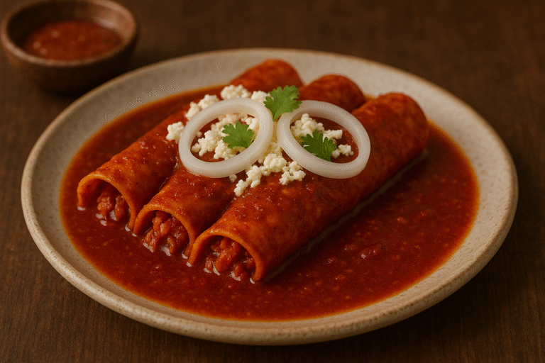 Receta fácil de enchiladas rojas: ¡delicioso platillo mexicano para disfrutar en casa!