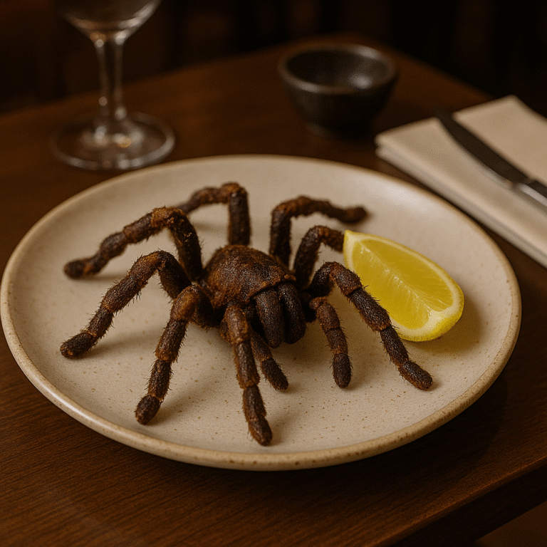 Platillo de Tarántula Frita