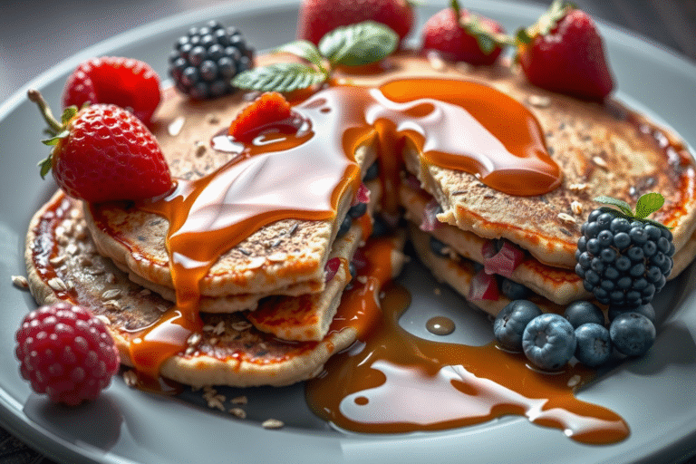 Receta fácil de panquecas de avena: ¡Deliciosas y saludables para tu desayuno!