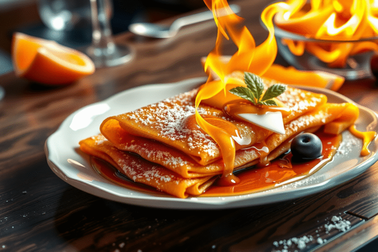 Crêpe Suzette receta francesa