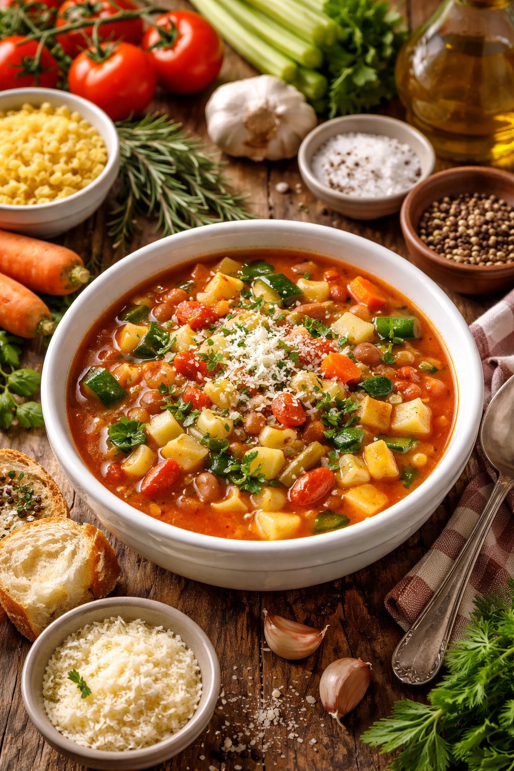 IMAGEN DE LA SOPA MINESTRONE